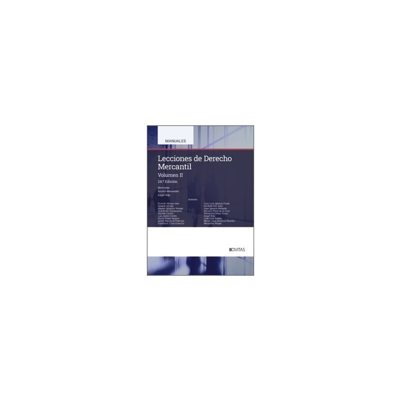 Lecciones de Derecho Mercantil Volumen II (24ª Edicion 2026)