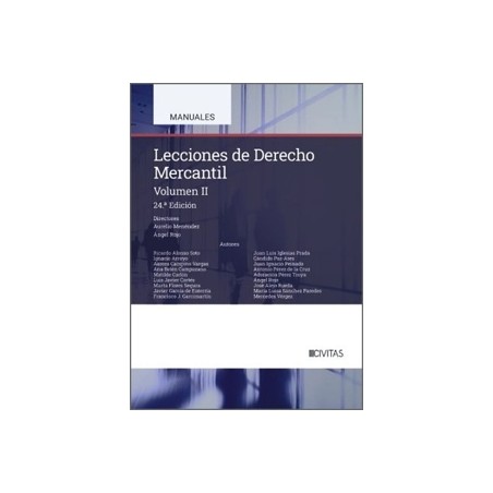 Lecciones de Derecho Mercantil Volumen II (24ª Edicion 2026)
