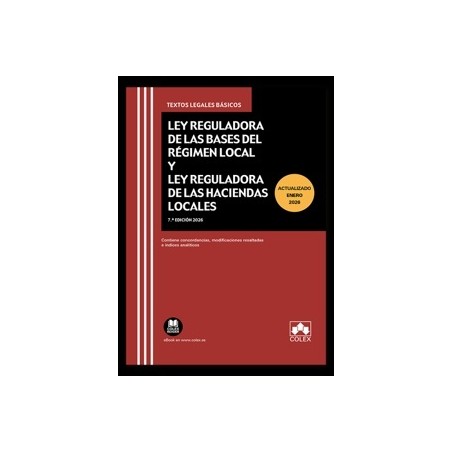 Código de Bases de Régimen Local y de Haciendas Locales 2026 (Papel + Ebook) 'Ley de Bases de Régimen Local y Ley Reguladora de