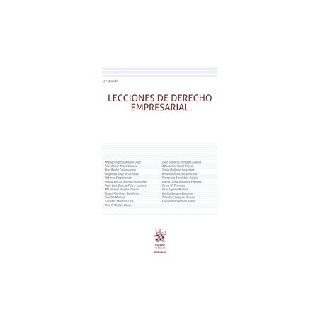 Lecciones de derecho empresarial 10ª Edición 2026