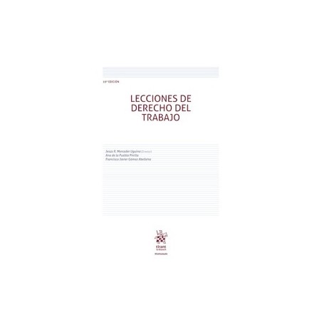 Lecciones de derecho del trabajo 19ª Edición 2026