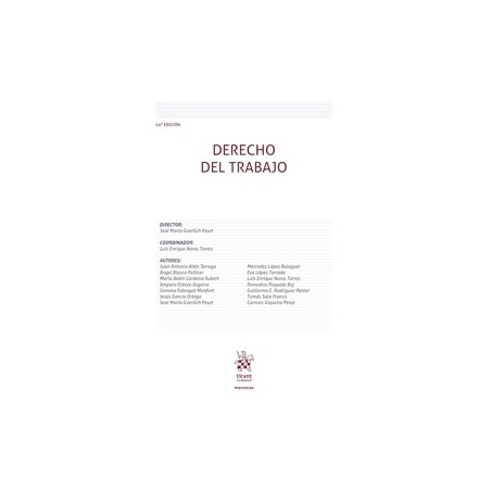 Derecho del trabajo 14ª edición 2026