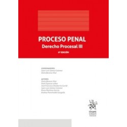 Proceso penal. Derecho procesal III 6ª Edición 2026