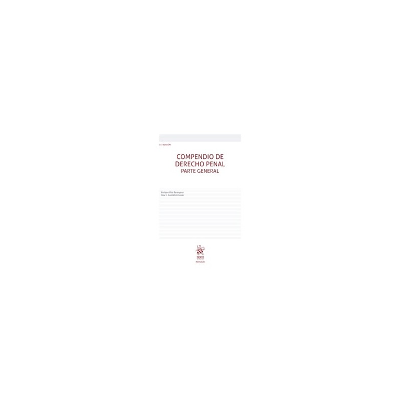 Compendio de Derecho Penal. Parte General 11º Edición 2026
