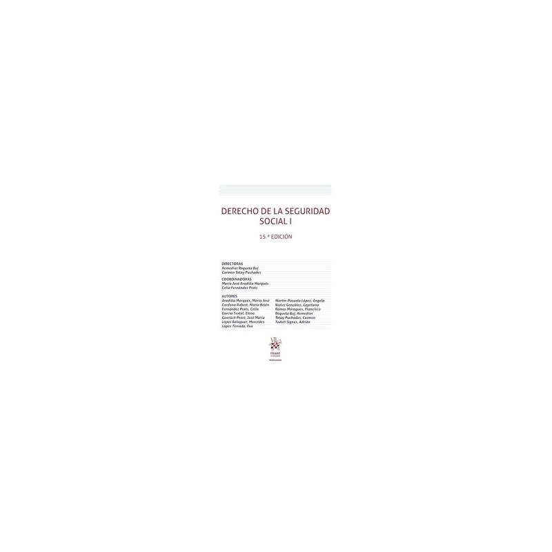 Derecho de la seguridad social I '15º Edición 2026'