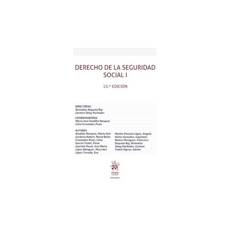 Derecho de la seguridad social I '15º Edición 2026'