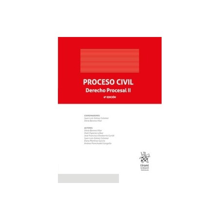 Proceso civil. Derecho procesal II '6ª Edición 2026'