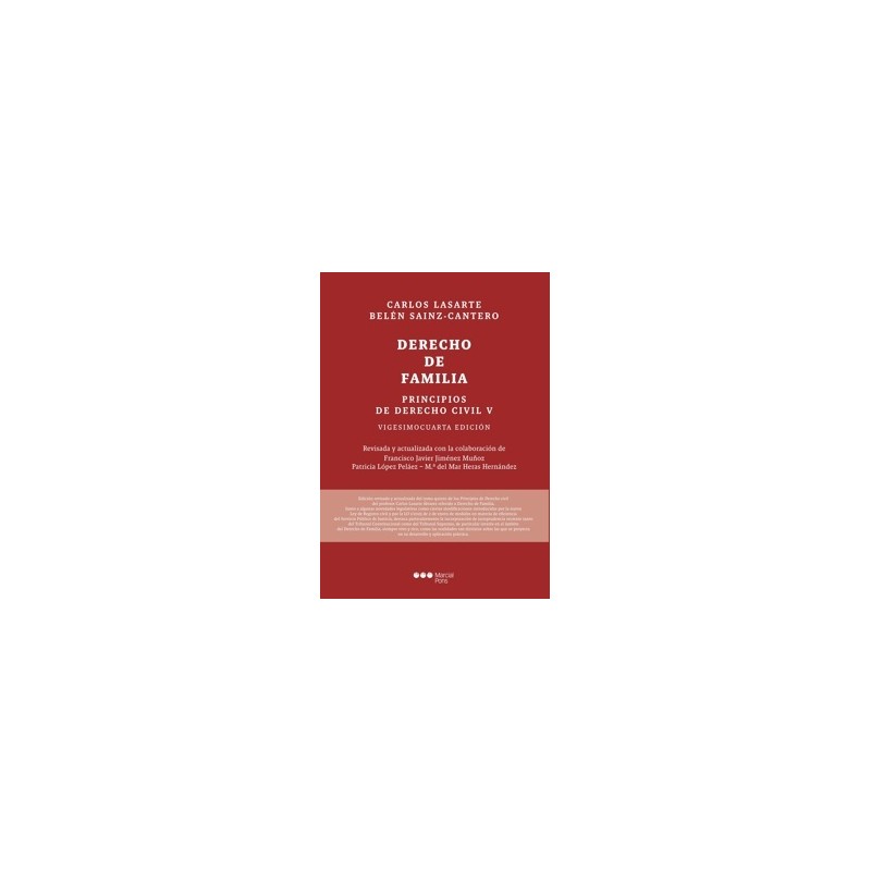 Principios de Derecho Civil 'Tomo V. Derecho de familia'