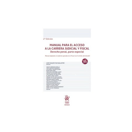 Manual para el acceso a la carrera judicial y fiscal. Derecho penal, parte especial
