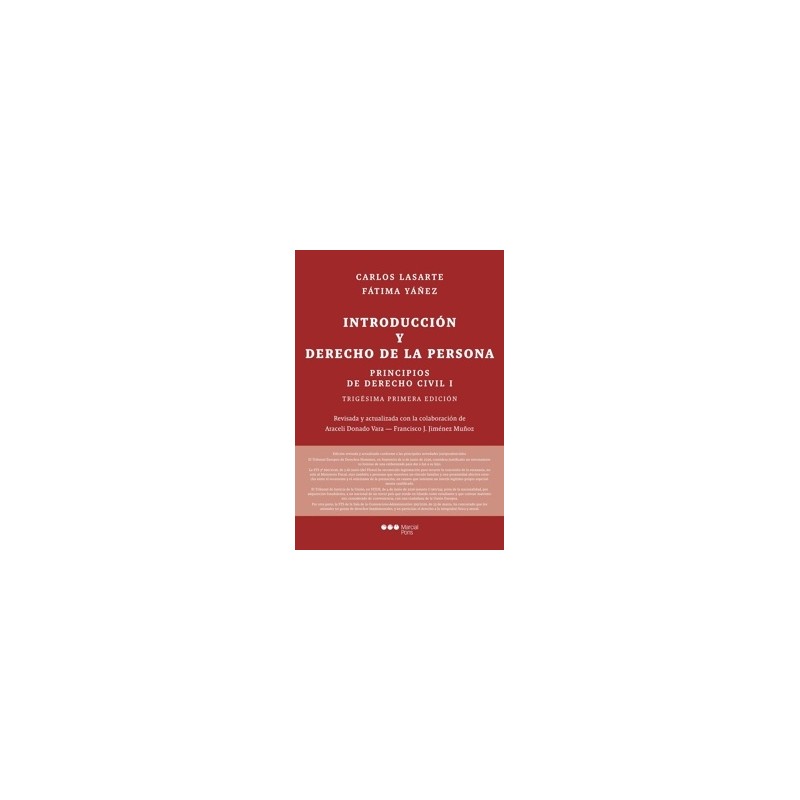 Principios de Derecho Civil 'Tomo I. Introducción y Derecho de la persona'