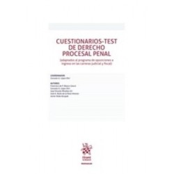 Cuestionarios-Test de Derecho Procesal Penal 'Adaptados al Programa de Oposiciones a Ingreso en...
