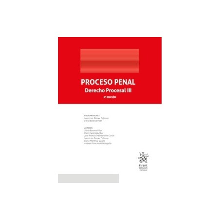 Proceso Penal. Derecho Procesal III 6ª Edición 2026
