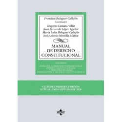 Manual de Derecho Constitucional 'Vol. Ii: Derechos y Libertades Fundamentales. Deberes...
