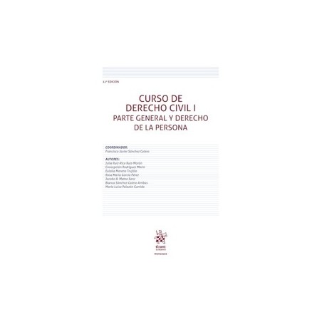 Curso de derecho civil I Parte General y Derecho de la Persona 12ª Edición