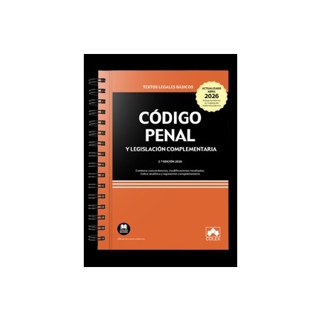 Código penal y legislación complementaria 2026 'Con anillas'