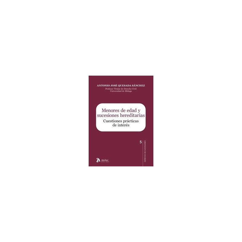 Menores de edad y sucesiones hereditarias: Cuestiones prácticas de interés 'Colección Derecho de Sucesiones nº 5'