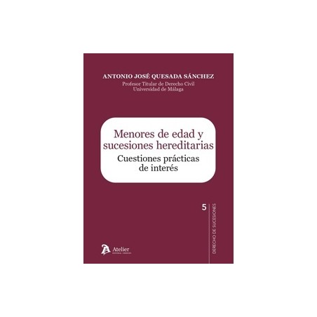 Menores de edad y sucesiones hereditarias: Cuestiones prácticas de interés 'Colección Derecho de Sucesiones nº 5'